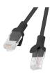 Obrázok pre Lanberg PCU5-20CC-0200-BK síťový kabel Černá 2 m Cat5e U/UTP (UTP)