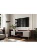 Obrázok pre Cama RTV skříň EF + krb černá TRESSE 180x40x54,5 kašmírový matný