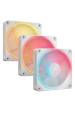 Obrázok pre Corsair iCUE LINK LX120-R RGB Počítačová skříň Ventilátor 12 cm Bílá 3 kusů