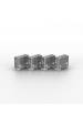 Obrázok pre Lindy 40454 blokátor portů Blokátor portu + klíč USB Typ-A Bílá ABS (akrylonitril-butadien-styren) 5 kusů