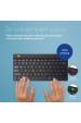 Obrázok pre R-Go Tools RGOCOUSWLBL klávesnice Univerzální Bluetooth QWERTY Americká angličtina Černá