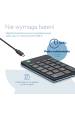 Obrázok pre R-Go Tools RGOCONMWLBL numerická klávesnice Univerzální Bluetooth Černá