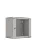 Obrázok pre Rack cabinet 19" 9U 540x350 grey glass doors