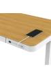 Obrázok pre Stůl ACTIVEJET s elektrickým nastavením výšky 140x70 ET119W-C bílá/dub