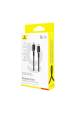 Obrázok pre Baseus Dura Kabel pro rychlé nabíjení z typu C na typ C 100 W 1 m černý, zlatý