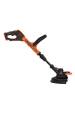 Obrázok pre Black & Decker BCST918D1-QW křovinořez / strunová sekačka 28 cm Baterie Černá, Oranžová