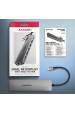 Obrázok pre Axagon HMC-7HX2 dokovací stanice/replikátor portů Kabel USB 3.2 Gen 1 (3.1 Gen 1) Type-C Šedá