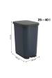 Obrázok pre ROTHO Ribo Blue - odpadkový koš s pedálem – 35l
