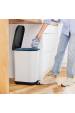 Obrázok pre ROTHO Ribo White - odpadkový koš s pedálem – 35l