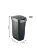 Obrázok pre ROTHO Twist Silver - odpadkový koš – 50l