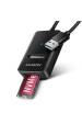Obrázok pre Axagon ADM2-AM USB-A 10Gbps - M.2 NVMe & SATA SSD adaptér, kabelis USB-A 10cm SSD rámeček Černá