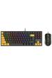 Obrázok pre Tracer HORNET 87 klávesnice Obsahuje myš Hraní USB QWERTY Anglický Černá, Žlutá