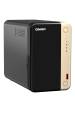 Obrázok pre QNAP TS-264 NAS Tower Intel® Celeron® N5095 8 GB 0 TB QNAP QTS Černá, Zlato