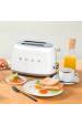Obrázok pre Smeg TSF01WHEU toustovač 6 2 krajíců 950 W Bílá