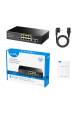 Obrázok pre Cudy GS1010P síťový přepínač Gigabit Ethernet (10/100/1000) Podpora napájení po Ethernetu (PoE) Stolní/nástěnná montáž Černá