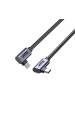 Obrázok pre UNITEK C14147ABK01-0.5M - USB C 90°/90° PD 100W M/M 1M