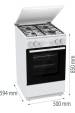 Obrázok pre GORENJE KUCHYNĚ GK5A22WH