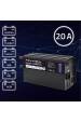Obrázok pre Qoltec 51953 Chytrá nabíječka Monolith pro LiFePO4 AGM GEL SLA baterie | 20A | 24V