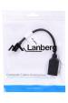 Obrázok pre Lanberg AD-0003-BK DisplayPort kabel 0,12 m Mini DisplayPort Černá