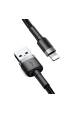 Obrázok pre Kabel USB Lightning Baseus Cafule 1,5A 2m (černý a šedý)