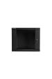 Obrázok pre Nástěnná instalační skříň Lanberg 19'' 9U 600x450mm černá (skleněné dveře)