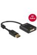 Obrázok pre DeLOCK 62599 adaptér k video kabelům 0,2 m DisplayPort DVI-I Černá