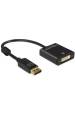 Obrázok pre DeLOCK 62599 adaptér k video kabelům 0,2 m DisplayPort DVI-I Černá