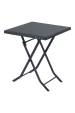 Obrázok pre Extralink Small Black Forest Garden Furniture Set, Two Chairs + Black Table sada venkovního nábytku Černá