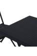 Obrázok pre Extralink Small Black Forest Garden Furniture Set, Two Chairs + Black Table sada venkovního nábytku Černá