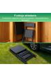Obrázok pre Extralink Small Black Forest Garden Furniture Set, Two Chairs + Black Table sada venkovního nábytku Černá