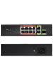 Obrázok pre Qoltec 52297 RYCHLÝ ETHERNETOVÝ PŘEPÍNAČ PoE 8x RJ45 PoE 2x RJ45 Uplink 1x SFP | 120 W | 1000 Mb