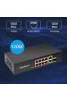 Obrázok pre Qoltec 52297 RYCHLÝ ETHERNETOVÝ PŘEPÍNAČ PoE 8x RJ45 PoE 2x RJ45 Uplink 1x SFP | 120 W | 1000 Mb