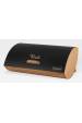 Obrázok pre Maestro MR-1775-BLACK nádoba na chléb Další Černá, Dřevo Bamboo, Kov