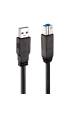 Obrázok pre Lindy 43098 USB kabel USB 3.2 Gen 1 (3.1 Gen 1) 10 m USB A USB B Černá