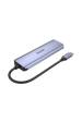 Obrázok pre UNITEK uHUB Q4 USB 3.2 Gen 1 (3.1 Gen 1) Type-C 5000 Mbit/s Šedá