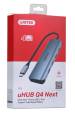 Obrázok pre UNITEK uHUB Q4 USB 3.2 Gen 1 (3.1 Gen 1) Type-C 5000 Mbit/s Šedá
