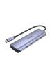 Obrázok pre UNITEK uHUB Q4 USB 3.2 Gen 1 (3.1 Gen 1) Type-C 5000 Mbit/s Šedá