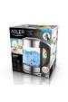 Obrázok pre Adler AD 1247 NEW elektrická konvice 1,7 l 2200 W Černý,, Nerezová ocel, Průhledná