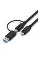 Obrázok pre Satechi Triple 4K Display Kabel Dok Černá, Stříbrná