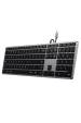 Obrázok pre Satechi Slim W3 klávesnice Univerzální USB QWERTY Anglický Hliník, Černá