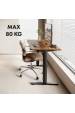 Obrázok pre Elektricky výškově nastavitelný stůl Ergo Office, max. výška 1160 mm, max. hmotnost 80 kg, bez desky, černý, ER-400 B
