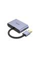 Obrázok pre UNITEK V1304A adaptér k video kabelům 0,15 m USB Typ-A HDMI + VGA (D-Sub) Šedá