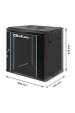Obrázok pre Qoltec 54464 Racková skříň 19" | 12U | 600 x 635 x 450 | Tvrzené dveře | Závěsné