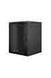 Obrázok pre Lanberg WF01-6615-10B rack 15U Nástěnný regál Černá