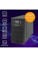 Obrázok pre Qoltec 52282 Nepřerušitelný zdroj napájení UPS | 3kVA | 3000W | Účiník 1,0 | LCD | EPO | USB | Online