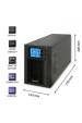 Obrázok pre Qoltec 53042 zdroj nepřerušovaného napětí S dvojitou konverzí (online) 1 kVA 800 W 2 AC zásuvky / AC zásuvek
