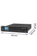 Obrázok pre Qoltec 53945 Nepřerušitelný zdroj napájení UPS do racku | 1kVA | 800W | LCD