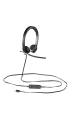 Obrázok pre Logitech H650E Sluchátka s mikrofonem Kabel Přes hlavu Kancelář / call centrum USB Typ-A Černá, Stříbrná
