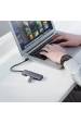 Obrázok pre Ugreen Hub Adaptér 4v1 USB-C na 4× USB 3.0 + USB-C Šedý