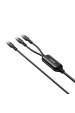 Obrázok pre UNITEK USB-C 2W1 PD 100W SILIKONOVÝ KABEL 1,8 M